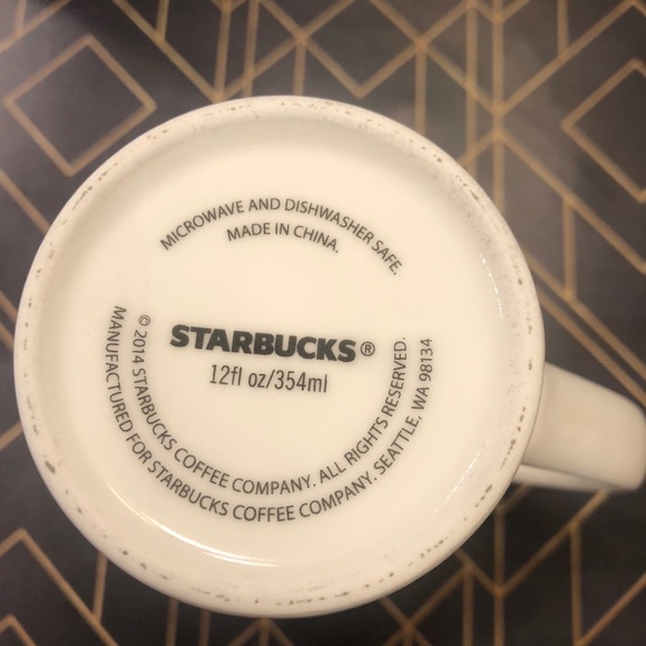 Starbucks Holiday 2014 Red Gold Mug - Picture 7 of 8